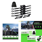C4DD 4pcs Polyester Webbing Ratchet Straps For Motorcycle Equipment Transport