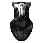 Bicycle UV Protection Face Mask Hiking Fishing Breathable Neck Cover Quick-drying Cycling Triangle Scarf Halloween 3D Skull Mask