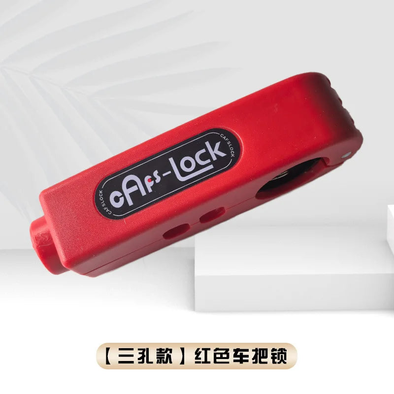 Mini Electric Vehicle Bike Anti-Theft Lock Set - Bicycle Brake Handlebar Grip Cycling Horn Throttle Lock for Scooter Motorcycle