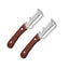 Stainless Steel 2-in-1 Peeling Knife Scallion Knife Fruit Potato And Vegetable Multifunctional Peeling Knife Wooden Handle Knife