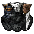 Bicycle UV Protection Face Mask Hiking Fishing Breathable Neck Cover Quick-drying Cycling Triangle Scarf Halloween 3D Skull Mask