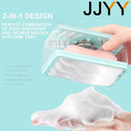 Soap Dish With Lid Soap Holder Bathroom Organizer Travel Soap Box Draining Soap Saver 2 In 1 Quick Foaming Roller Shower