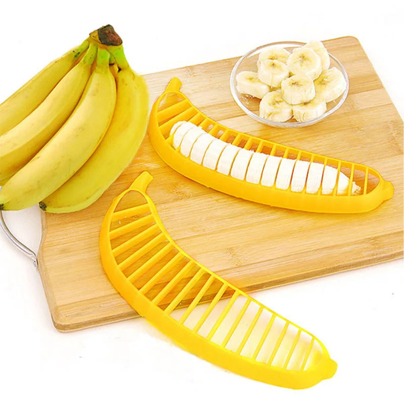 Ham Banana Slicer Cutter Eco-friendly Kitchen Tools Plastic Vegetable Fruit Slicers Cutter Cucumber Sala Shredders Cooking Tools
