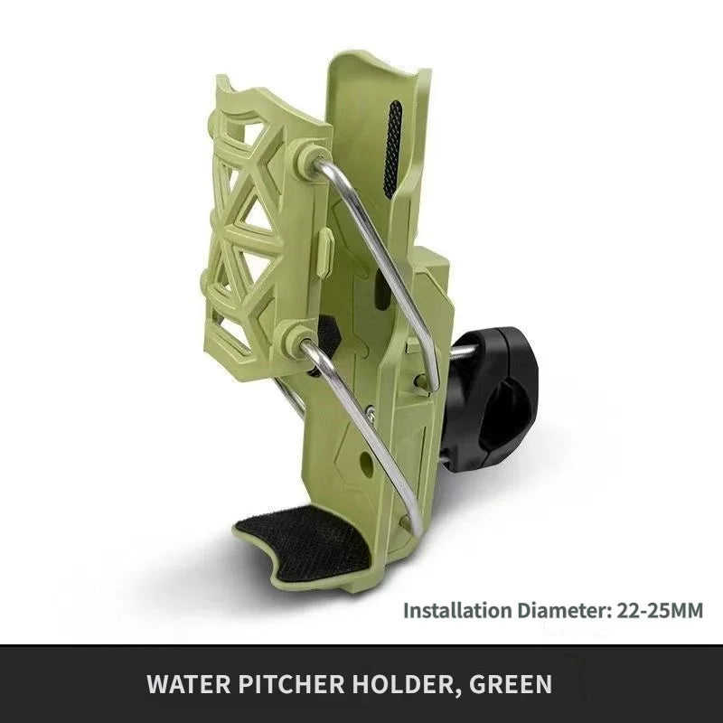 1 Pcs Adaptive Water Cup Holder Motorcycle Electric Bike Bicycle Bumper Universal Water Kettle Holder Rotatable Folding