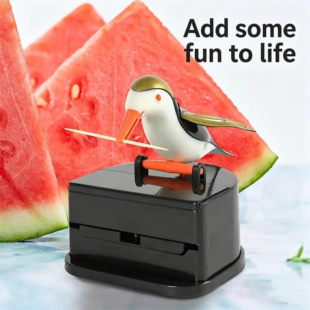 Creative Woodpecker Toothpick Box Creative Pressing Toothpick Cartridge Bird Holding Toothpick Jar Holder
