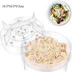 Clear Chicken Shredder Strong Anti-Slip Base Ergonomic Handle Chicken Shredder Tool BPA Free Manual Meat Shredder Tool Meal Prep