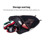 Motorcycle Scooter Seat Bag Tool Storage Motorcycle Under Seat Storage Pouch Bag Zipper PU Leather Storage Package Organizer