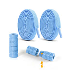 8mm No Tie Shoe Laces Button locking Without Ties Elastic Laces Sneaker Widened Flat Shoelace for Shoes