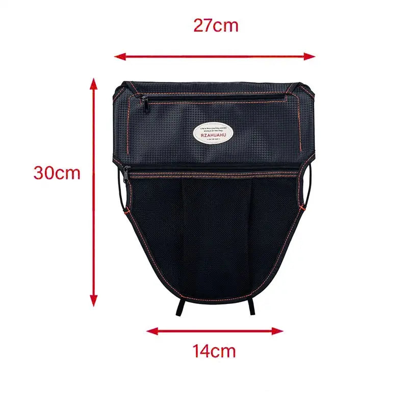 Motorcycle Scooter Seat Bag Tool Storage Motorcycle Under Seat Storage Pouch Bag Zipper PU Leather Storage Package Organizer