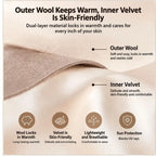 Windproof Woolen Face Mask Anti Cold Inner Layer Silk Warm Face Shield Thicken Warmth Full Face Covering Winter Face Mask